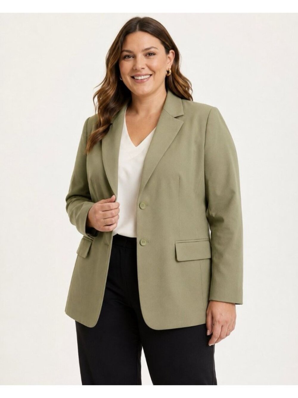 Pendleton Women's 100% Virgin Wool 2 Button Green Vintage Blazer Sz 14
